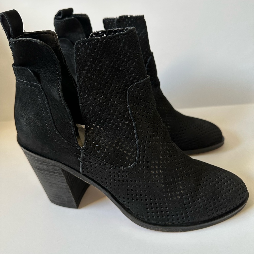 Dolce Vita Shay Perforated Ankle Heel Boots